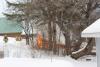 Grand Marais Fire Department responding to a shed fire in the alley off 3rd Street in Grand Marais - Photo by Rhonda Silence